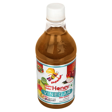 Apple Cider Honey Vinegar 500ml by Superbee - Detox & Wellness