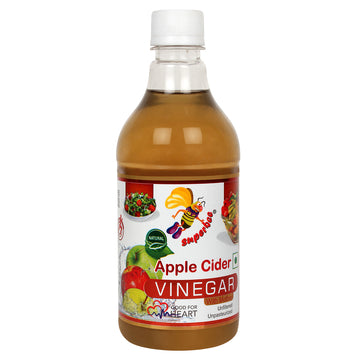 Superbee Apple Cider Vinegar 500ml - Raw, Unfiltered & Natural