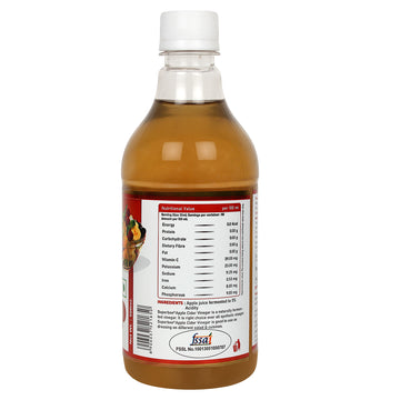 Superbee Apple Cider Vinegar 500ml - Raw, Unfiltered & Natural