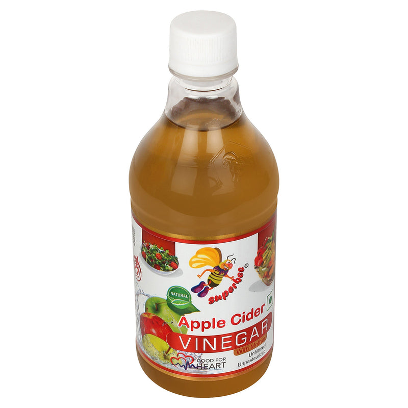 Superbee Apple Cider Vinegar 500ml - Raw, Unfiltered & Natural Super Bee