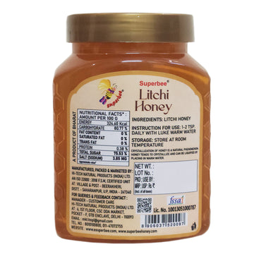 Pure Litchi Honey - Sweet & Aromatic | Super Bee
